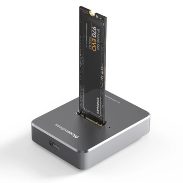 Stacja dokująca dysków SSD M.2 SATA/PCIe NVMe USB 3.1 Aluminium USB-C