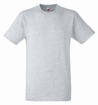 Koszulka T-shirt Fruit of The Loom HEAVY Grey M