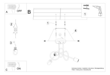 EDI 3 LED потолочный подвесной светильник для детской комнаты