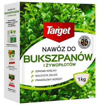 TARGET NAWÓZ DO BUKSZPANÓW I ŻYWOPŁOTÓW 1KG GRANUL