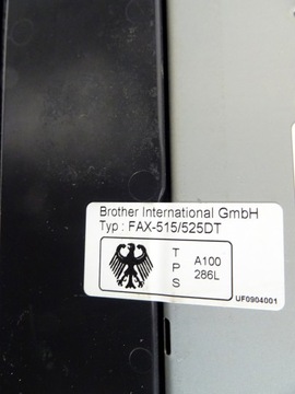 Brother Fax 515 с трубкой, шнур питания отрезан