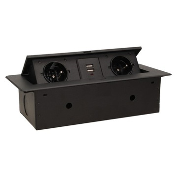 ФРЕЗЕРОВАННАЯ USB-РОЗЕТКА, ЧЕРНАЯ