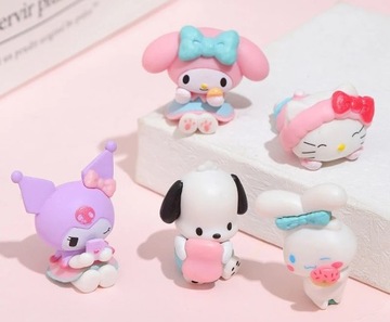 НАБОР АНИМЕ ФИГУРОК HELLO KITTY MY MELODY KURUMI 5 шт.
