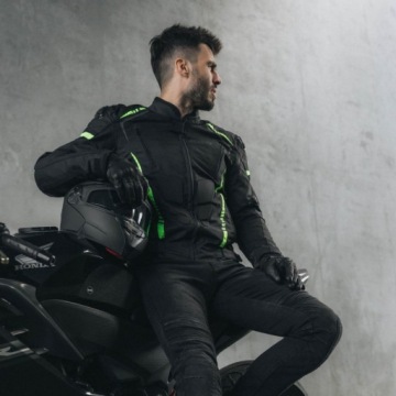 ТЕКСТИЛЬНАЯ КУРТКА OZONE PULSE BLACK/FLUO YELLOW XS
