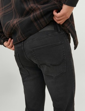 Jack & Jones JJIMIKE męskie czarne spodnie jeans rozmiar 32/34