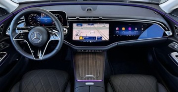 Mercedes Klasa E W214 Sedan 2.0 220d 197KM 2025 Mercedes-Benz Klasa E SalonPL Exklusiv Luxury Masaz 3 x Ekran Burmester LE, zdjęcie 4
