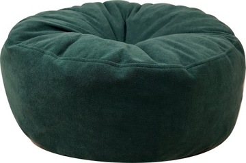 PUFA OKRĄGŁA ROLLER PODNÓŻEK VELVET ZIELEŃ BUTELKOWA 47x20 cm