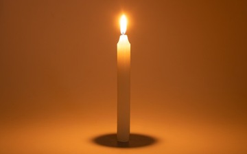 30x НАСТОЛЬНАЯ СВЕЧА, БЕЛАЯ, НАБОР 19см