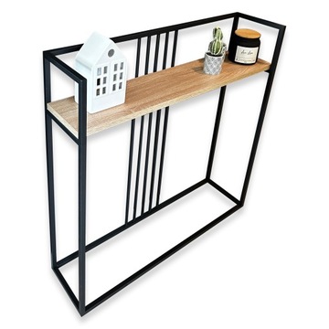KONSOLA, KONSOLKA, TOALETKA 80x20x80 LOFT INDUSTRIALNA SONOMA
