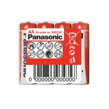 Baterie R06 (AA), 4 szt., folia, PANASONIC