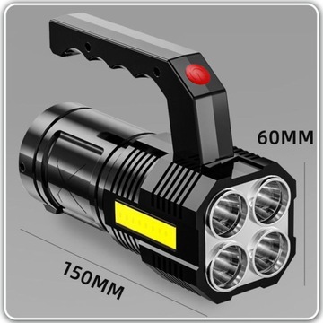 Многофункциональный перезаряжаемый светодиодный фонарь, прожектор, перезаряжаемый от USB.
