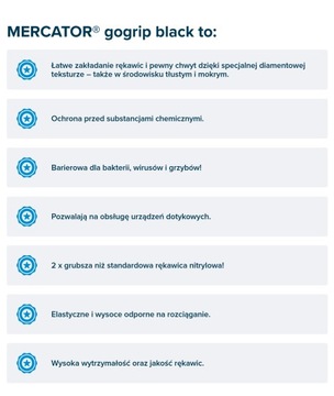 Прочные нитриловые перчатки Go Grip, размер XL.