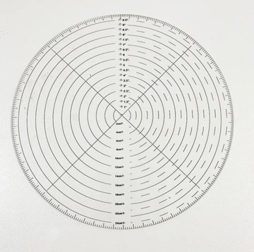 UPTTHOW Okrągły Kompas Akrylowy