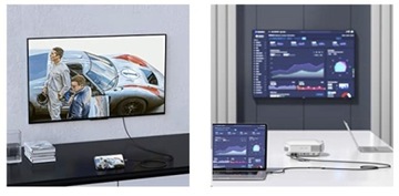 4Apple Adapter 3W1 HUB USB-C 4K 60Hz Thunderbolt 4 5 Mac Macbook M1 M2 M3