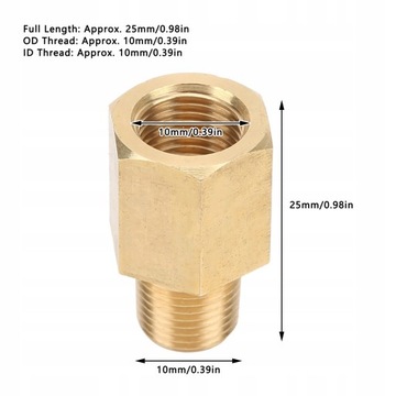 ADAPTER CZUJNIKA CISNIENIA OLEJU 1/8 NPT 10mm