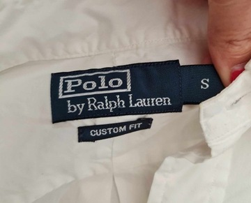 Polo by Ralph Lauren Custom Fit S stretch biała koszula 100% bawełna