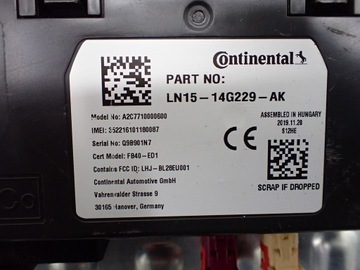 MODUL ŘÍZENÍ LN15-14G229-AK FORD ECOSPORT 20R
