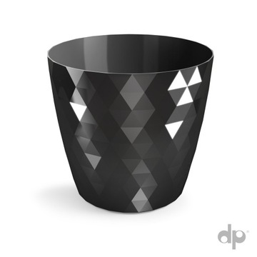 Doniczka plastikowa na kwiatka do domu ogrodu CRISTAL fi. 12 cm