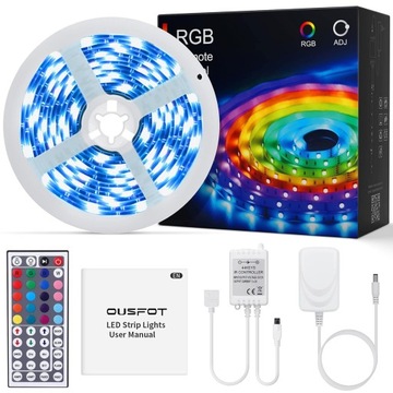 TAŚMA LED 5 M 150 RGB DEKORACYJNA PILOT H116