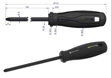 ОТВЕРТКА PZ3 150 ММ ОТВЕРТКА СТАЛЬ SVCM WARYŃSKI