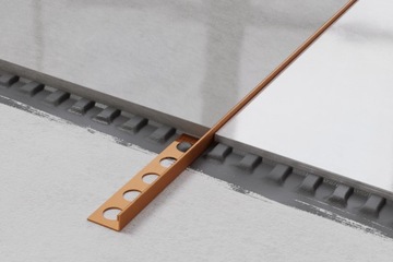 МАТОВАЯ МЕДНАЯ КРОМКА для плитки толщиной 12,5 мм