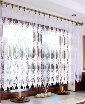 Zazdrostka Gipiura Biała Firanka Do Pokoju Do Kuchni Na Wymiar 40 wys