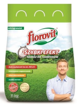 NAWÓZ DO TRAWNIKÓW SZYBKI EFEKT 5KG FLOROVIT