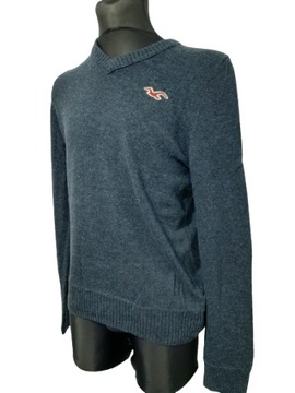 II SWETER HOLLISTER CIEPŁY BARDZO GRANATOWY XL/L