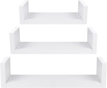 Półka drewno Ufula 40 x 15 cm biały