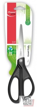 Maped Nożyczki Greenlogic 21 cm, Asymetryczne, Blister w pudełku