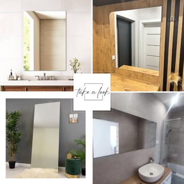 СЕРЕБРЯНОЕ ЗЕРКАЛО 40х50 см ДЛЯ ВАННОЙ БЕЗ РАМКИ БЕЗ ПОДСВЕТКИ CALLA