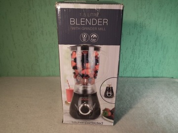 Blender kielichowy KITCHENPERFECTED E5014BK - Powystawowy + młynek - TANIO