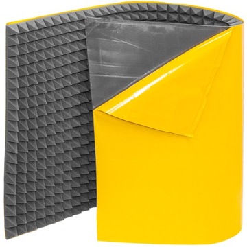 Самоклеящаяся акустическая пенопластовая пирамидка 6 см - Идеально подходит для студии и комнаты.