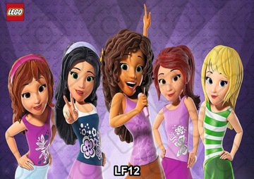 Вафельный торт LEGO FRIENDS Украшение на день рождения Сахарный принт А4