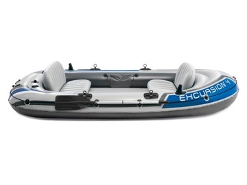 Надувная лодка Intex Excursion 4 человека НАСОС + ВЕСЛО 68324 МОДЕЛЬ 2024 г.
