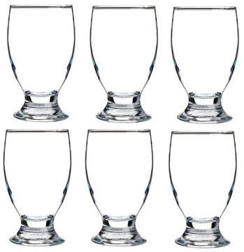 ZESTAW SZKLANEK NA NÓŻCE CAPRI 6x300ML