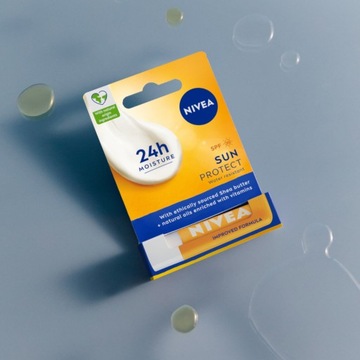NIVEA SUN Pomadka ochronna nawilżająca do ust z filtrem uv SPF50 5,5ml