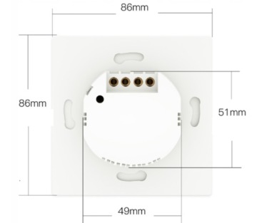 2-канальный сенсорный переключатель освещения Wi-Fi — Alexa/Google