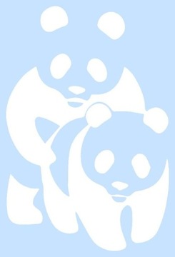 Наклейка на авто ПАНДА (10х15см)