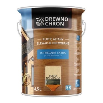 DREWNOCHRON Impregnat EXTRA 4,5l SOSNA NATURALNA