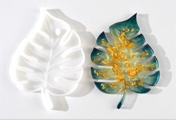 Силиконовая форма для литья эпоксидной смолы PALM LEAF Pad Coaster