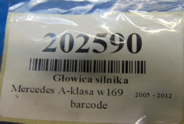 MERCEDES W169 1.7 CDI HLAVA MOTORU RS400162201