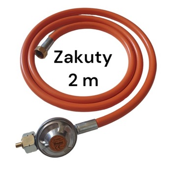 Zestaw przyłączeniowy wąż i reduktor Bradas do gazu 2m zakuty nyplem GW
