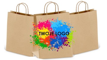 TORBA PAPIEROWA Z TWOIM LOGO A5 18X8X21 100 SZT