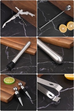 Барменский набор CHESTER, хромированный, 12 элементов