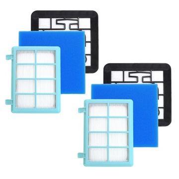 2 КОМПЛЕКТА ФИЛЬТРОВ для PHILIPS POWERPRO COMPACT CITY ACTIVE FC8010/01 FC8010/02