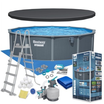 Басейн садовий всесезонний панельний HYDRIUM 549x132 см BESTWAY набір 13 в 1