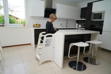 Кухонный помощник Кухонный помощник детский 2в1 Blackboard Solid White PL