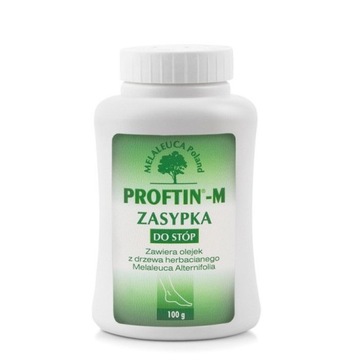 Proftin-M, zasypka do stóp, 100 g na pocące stopy