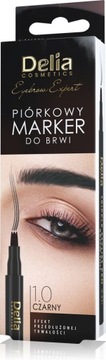 DELIA Piórkowy marker do brwi 1.0 CZARNY